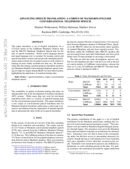 Advancing Speech Translation: A Corpus of Mandarin-English
  Conversational Telephone Speech