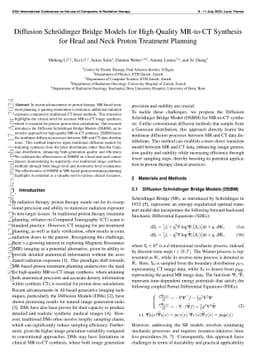 Diffusion Schrödinger Bridge Models for High-Quality MR-to-CT
  Synthesis for Head and Neck Proton Treatment Planning