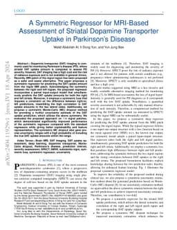 A Symmetric Regressor for MRI-Based Assessment of Striatal Dopamine Transporter Uptake in Parkinson's Disease With Enhanced Uncertainty Estimation