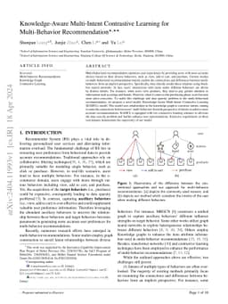 Knowledge-Aware Multi-Intent Contrastive Learning for Multi-Behavior
  Recommendation
