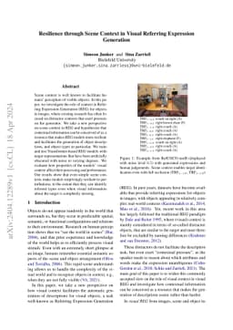 Resilience through Scene Context in Visual Referring Expression
  Generation