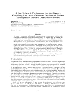 A New Reliable & Parsimonious Learning Strategy Comprising Two Layers of
  Gaussian Processes, to Address Inhomogeneous Empirical Correlation Structures