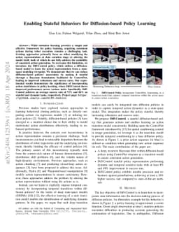 Diff-Control: A Stateful Diffusion-based Policy for Imitation Learning