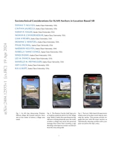 Sociotechnical Considerations for SLAM Anchors in Location-Based AR