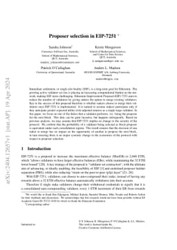 Proposer selection in EIP-7251