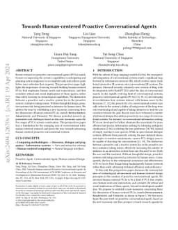 Towards Human-centered Proactive Conversational Agents