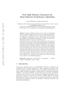 Near-Tight Runtime Guarantees for Many-Objective Evolutionary Algorithms