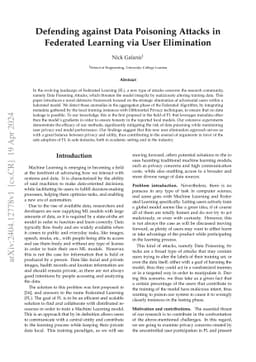 Defending against Data Poisoning Attacks in Federated Learning via User
  Elimination