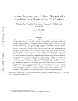 Scalable Bayesian Image-on-Scalar Regression for Population-Scale
  Neuroimaging Data Analysis