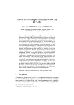 MambaUIE&SR: Unraveling the Ocean's Secrets with Only 2.8 GFLOPs