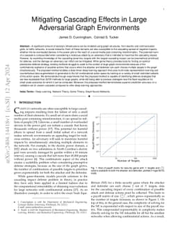 Mitigating Cascading Effects in Large Adversarial Graph Environments