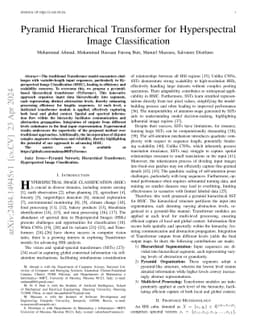 Pyramid Hierarchical Transformer for Hyperspectral Image Classification