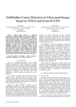 Gallbladder Cancer Detection in Ultrasound Images based on YOLO and
  Faster R-CNN