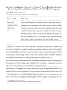 Integrative Deep Learning Framework for Parkinson's Disease Early
  Detection using Gait Cycle Data Measured by Wearable Sensors: A CNN-GRU-GNN
  Approach