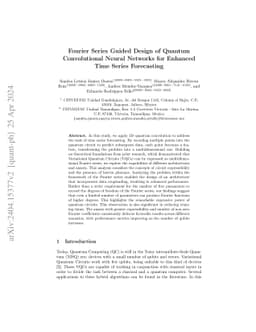 Fourier Series Guided Design of Quantum Convolutional Neural Networks
  for Enhanced Time Series Forecasting