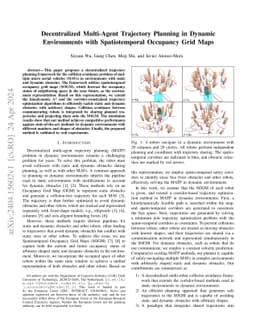 Decentralized Multi-Agent Trajectory Planning in Dynamic Environments
  with Spatiotemporal Occupancy Grid Maps