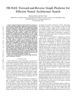 FR-NAS: Forward-and-Reverse Graph Predictor for Efficient Neural
  Architecture Search