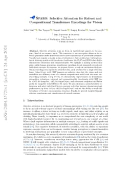 SPARO: Selective Attention for Robust and Compositional Transformer
  Encodings for Vision