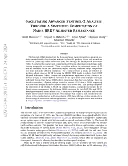 Facilitating Advanced Sentinel-2 Analysis Through a Simplified
  Computation of Nadir BRDF Adjusted Reflectance