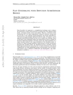 Fast Ensembling with Diffusion Schrödinger Bridge