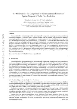 ST-MambaSync: The Complement of Mamba and Transformers for
  Spatial-Temporal in Traffic Flow Prediction