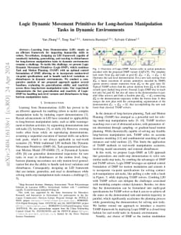 Logic Learning from Demonstrations for Multi-step Manipulation Tasks in
  Dynamic Environments