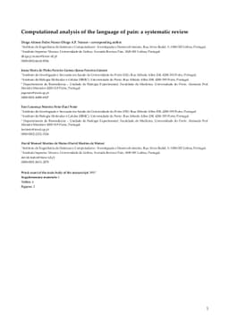 Computational analysis of the language of pain: a systematic review