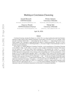 Multilayer Correlation Clustering