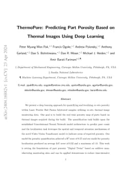 ThermoPore: Predicting Part Porosity Based on Thermal Images Using Deep
  Learning