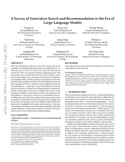 A Survey of Generative Search and Recommendation in the Era of Large
  Language Models