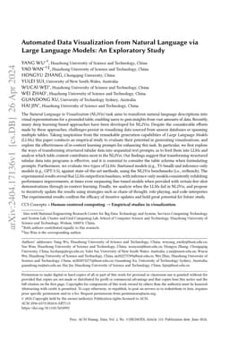 Automated Data Visualization from Natural Language via Large Language
  Models: An Exploratory Study