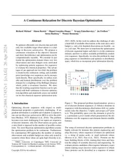 A Continuous Relaxation for Discrete Bayesian Optimization