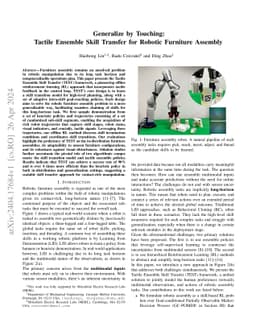 Generalize by Touching: Tactile Ensemble Skill Transfer for Robotic
  Furniture Assembly