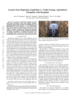 Lessons from Deploying CropFollow++: Under-Canopy Agricultural
  Navigation with Keypoints