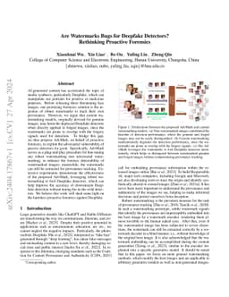 Are Watermarks Bugs for Deepfake Detectors? Rethinking Proactive
  Forensics