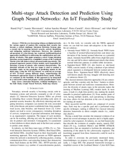 Multi-stage Attack Detection and Prediction Using Graph Neural Networks:
  An IoT Feasibility Study