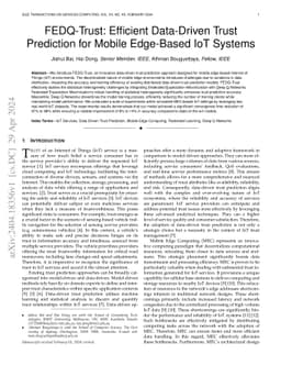 FEDQ-Trust: Efficient Data-Driven Trust Prediction for Mobile Edge-Based
  IoT Systems