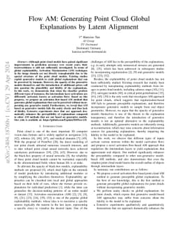 Flow AM: Generating Point Cloud Global Explanations by Latent Alignment