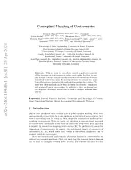 Conceptual Mapping of Controversies