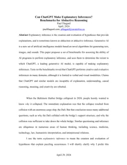 Can ChatGPT Make Explanatory Inferences? Benchmarks for Abductive
  Reasoning