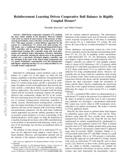 Reinforcement Learning Driven Cooperative Ball Balance in Rigidly
  Coupled Drones
