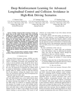 Deep Reinforcement Learning for Advanced Longitudinal Control and Collision Avoidance in High-Risk Driving Scenarios