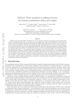 DelGrad: Exact event-based gradients for training delays and weights on spiking neuromorphic hardware