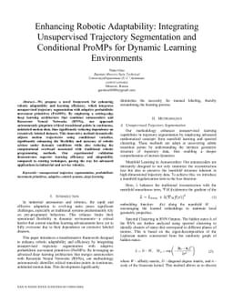 Enhancing Robotic Adaptability: Integrating Unsupervised Trajectory
  Segmentation and Conditional ProMPs for Dynamic Learning Environments