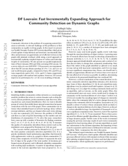 DF Louvain: Fast Incrementally Expanding Approach for Community
  Detection on Dynamic Graphs