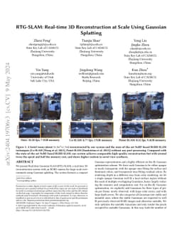 RTG-SLAM: Real-time 3D Reconstruction at Scale using Gaussian Splatting