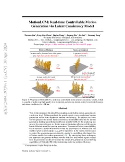MotionLCM: Real-time Controllable Motion Generation via Latent Consistency Model