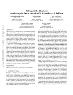 Rolling in the Shadows: Analyzing the Extraction of MEV Across Layer-2
  Rollups
