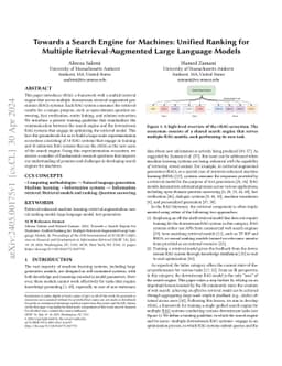 Towards a Search Engine for Machines: Unified Ranking for Multiple
  Retrieval-Augmented Large Language Models