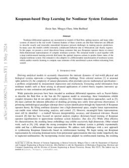 Koopman-based Deep Learning for Nonlinear System Estimation